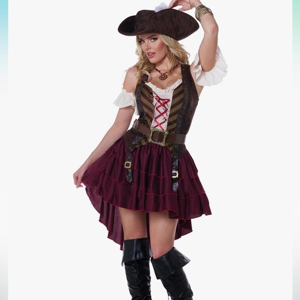 Pirate Halloween Costume w/ petticoat